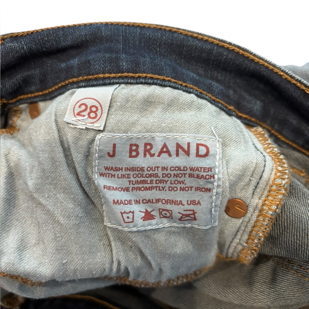 J Brand Women's Medium-Dark Wash Straight Leg Jeans Size 28 - Picture 6 of 7